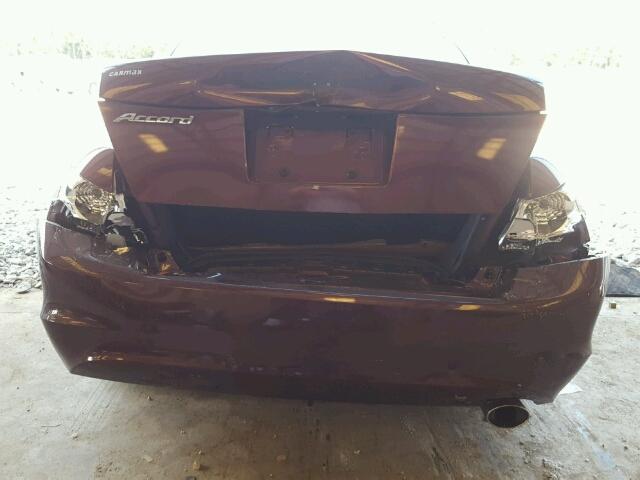 JHMCP26438C019066 - 2008 HONDA ACCORD LXP BURGUNDY photo 9