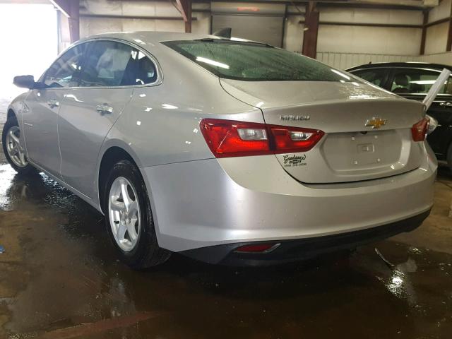 1G1ZC5ST1HF219540 - 2017 CHEVROLET MALIBU LS SILVER photo 3