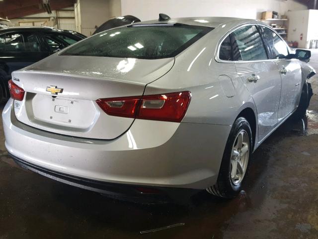 1G1ZC5ST1HF219540 - 2017 CHEVROLET MALIBU LS SILVER photo 4