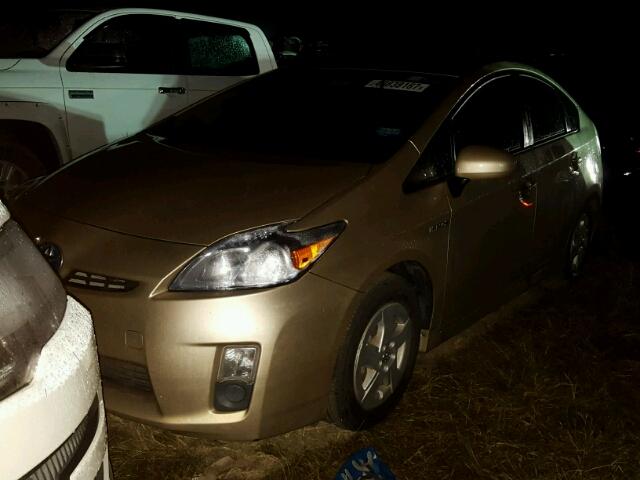 JTDKN3DU7B1444157 - 2011 TOYOTA PRIUS GOLD photo 2