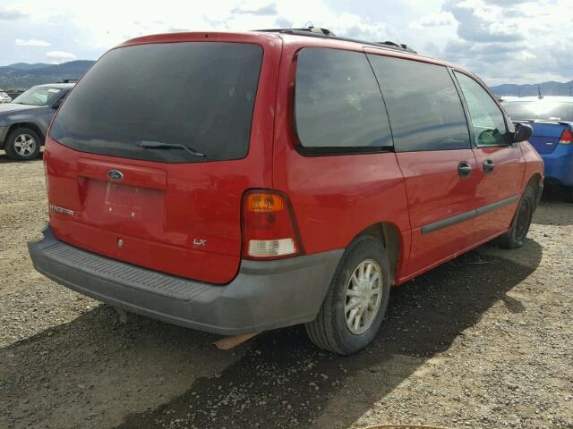 2FMZA51491BC04746 - 2001 FORD WINDSTAR L RED photo 4