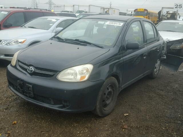 JTDBT123235053626 - 2003 TOYOTA ECHO BLACK photo 2