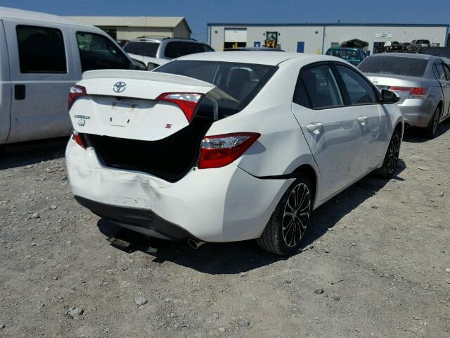 2T1BURHE1GC609695 - 2016 TOYOTA COROLLA WHITE photo 4