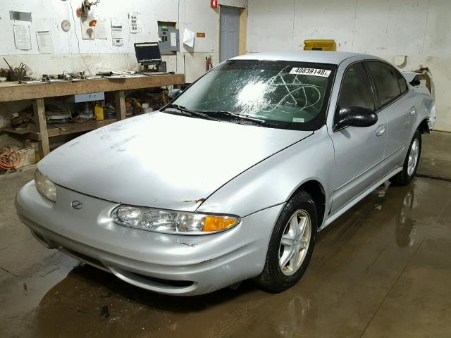 1G3NL52F04C102625 - 2004 OLDSMOBILE ALERO GL SILVER photo 2