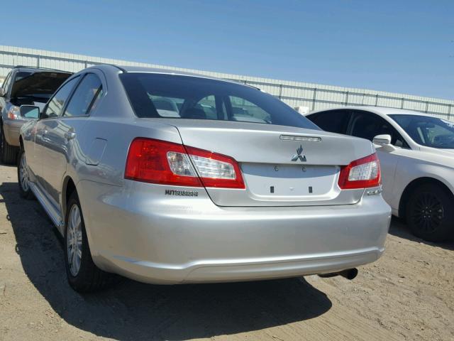 4A32B2FFXAE002625 - 2010 MITSUBISHI GALANT FE SILVER photo 3