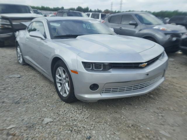 2G1FB1E30E9124112 - 2014 CHEVROLET CAMARO LT SILVER photo 1