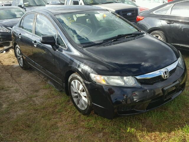 19XFA1F86BE002968 - 2011 HONDA CIVIC BLACK photo 1