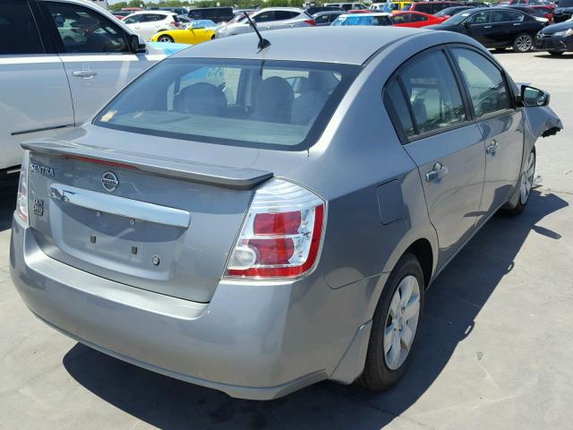 3N1AB6AP0CL640619 - 2012 NISSAN SENTRA 2.0 GRAY photo 4