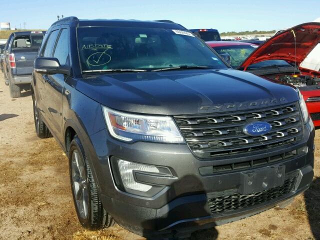 1FM5K7D8XHGB52116 - 2017 FORD EXPLORER X GRAY photo 1