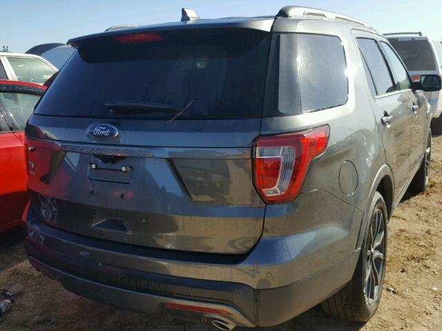 1FM5K7D8XHGB52116 - 2017 FORD EXPLORER X GRAY photo 4