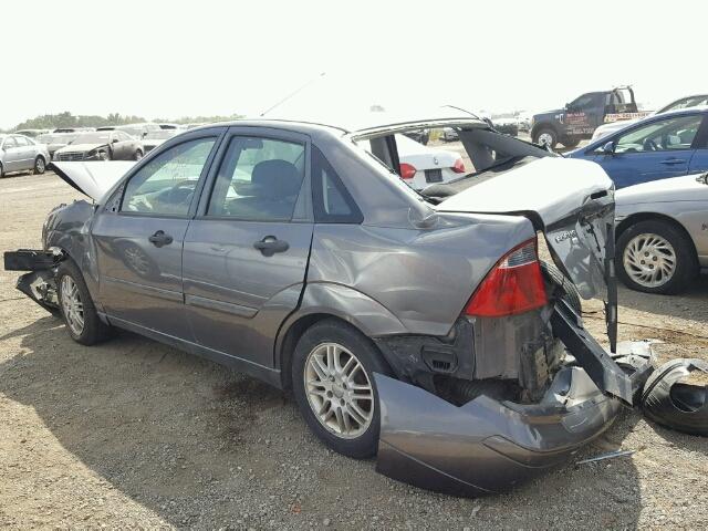 1FAHP34N57W200987 - 2007 FORD FOCUS GRAY photo 3