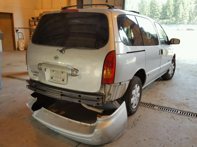 4N2XN11T8YD840138 - 2000 NISSAN QUEST SE SILVER photo 4