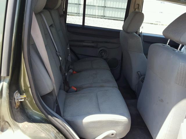 1J8HG48K66C324355 - 2006 JEEP COMMANDER GREEN photo 6