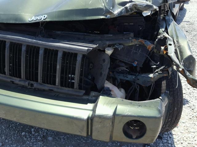 1J8HG48K66C324355 - 2006 JEEP COMMANDER GREEN photo 9