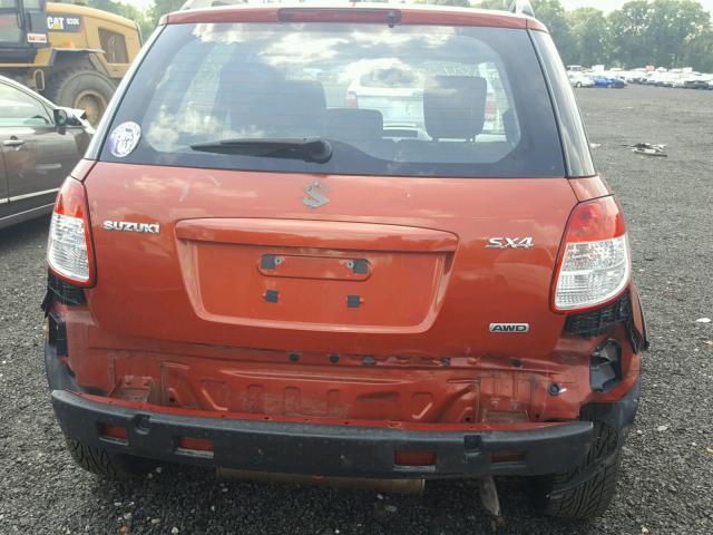 JS2YB413695101174 - 2009 SUZUKI SX4 TECHNO ORANGE photo 9