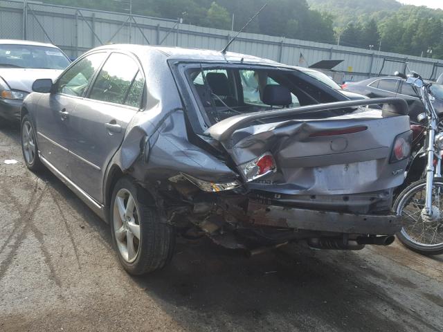 1YVHP84D765M21262 - 2006 MAZDA 6 S GRAY photo 3