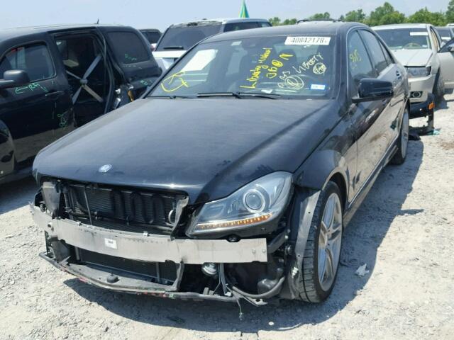 WDDGF5HB7DA757774 - 2013 MERCEDES-BENZ C 350 BLACK photo 2