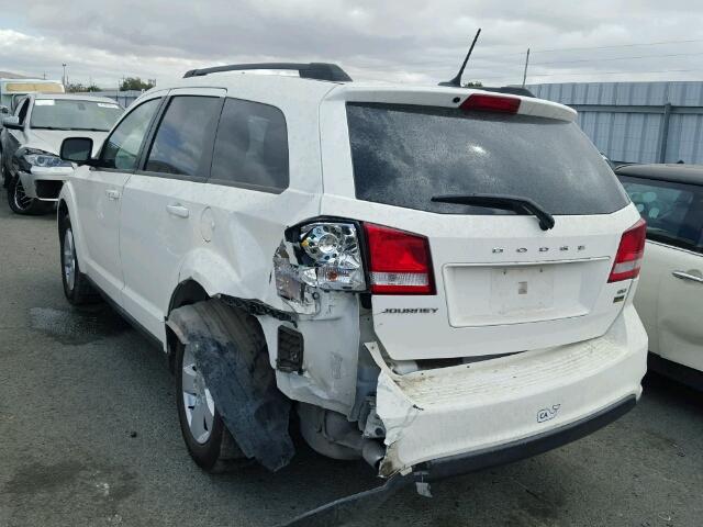 3C4PDCBG6CT363960 - 2012 DODGE JOURNEY SX WHITE photo 3