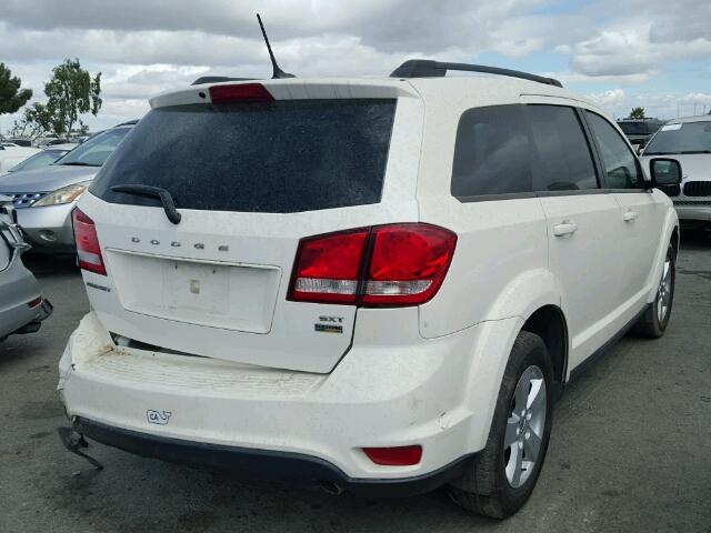 3C4PDCBG6CT363960 - 2012 DODGE JOURNEY SX WHITE photo 4