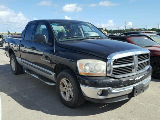 1D7HA18N26S691752 - 2006 DODGE RAM 1500 BLACK photo 1