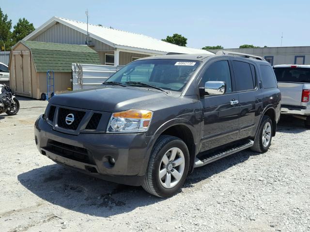 5N1BA0ND0CN622408 - 2012 NISSAN ARMADA SV GRAY photo 2