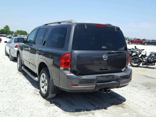 5N1BA0ND0CN622408 - 2012 NISSAN ARMADA SV GRAY photo 3