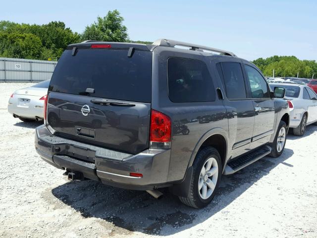 5N1BA0ND0CN622408 - 2012 NISSAN ARMADA SV GRAY photo 4