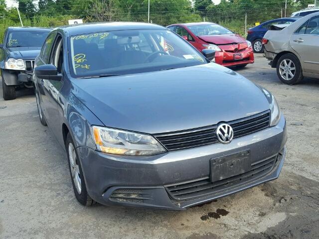 3VW2K7AJ5BM390240 - 2011 VOLKSWAGEN JETTA BASE 灰色 照片 1