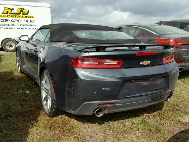 1G1FD3DX7H0167189 - 2017 CHEVROLET CAMARO CHARCOAL photo 3