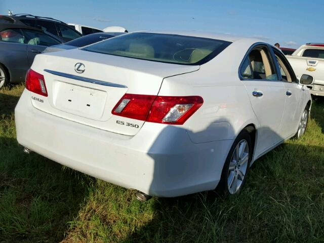 JTHBJ46G882159252 - 2008 LEXUS ES WHITE photo 4