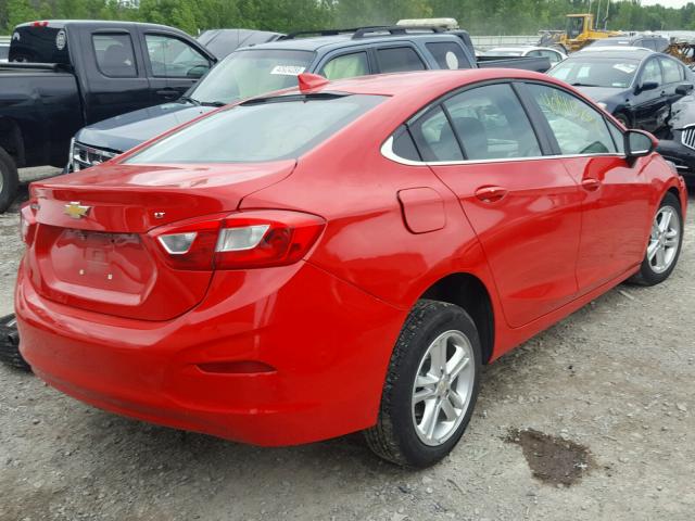 1G1BE5SM0H7244086 - 2017 CHEVROLET CRUZE LT RED photo 4