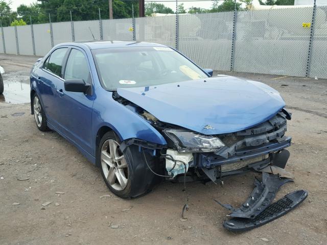 3FAHP0DCXAR201656 - 2010 FORD FUSION SPO BLUE photo 1