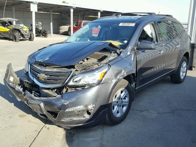 1GNKRFKD5EJ115624 - 2014 CHEVROLET TRAVERSE L CHARCOAL photo 2