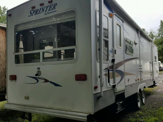 4YDT320245A218216 - 2005 KEYSTONE SPRINTER თეთრი ფოტო 4