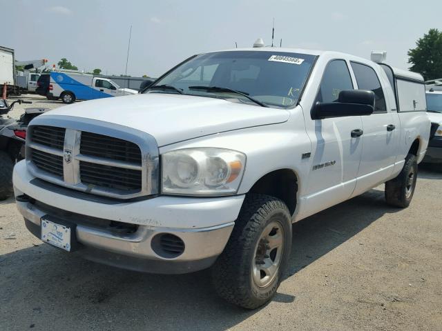 3D7KS19D47G796620 - 2007 DODGE RAM 1500 WHITE photo 2