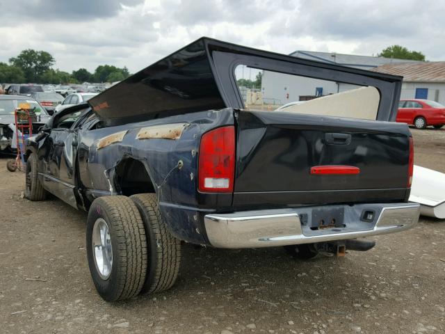 3D7KA28C63G820136 - 2003 DODGE RAM 2500 S BLACK photo 3