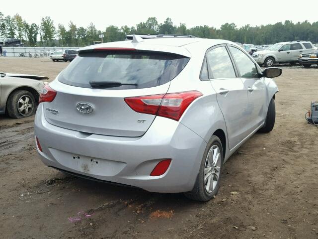 KMHD35LE3DU032156 - 2013 HYUNDAI ELANTRA GT SILVER photo 4