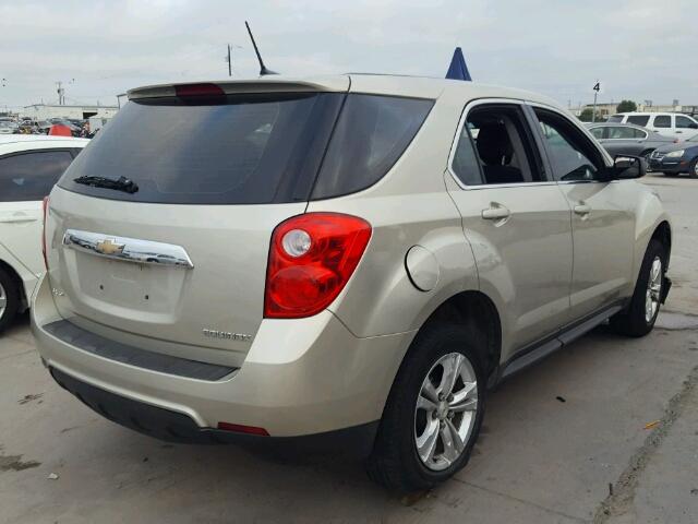 2GNALBEK6D6230230 - 2013 CHEVROLET EQUINOX BEIGE photo 4