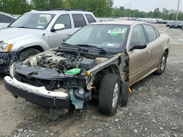1G2NF52E94M646795 - 2004 PONTIAC GRAND AM S GOLD photo 2