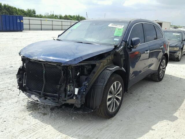 5FRYD4H48GB034946 - 2016 ACURA MDX TECHNO BLUE photo 2