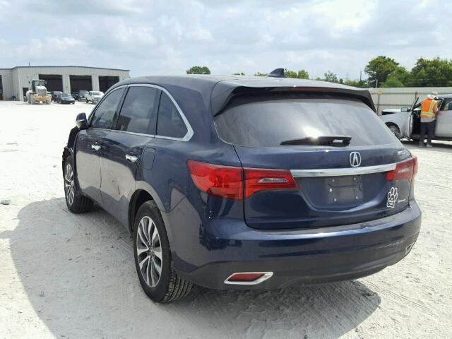 5FRYD4H48GB034946 - 2016 ACURA MDX TECHNO BLUE photo 3