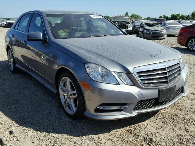 WDDHF8JB0DA770575 - 2013 MERCEDES-BENZ E 350 4MAT GRAY photo 1