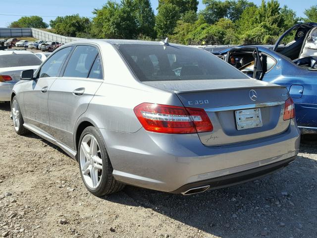 WDDHF8JB0DA770575 - 2013 MERCEDES-BENZ E 350 4MAT GRAY photo 3