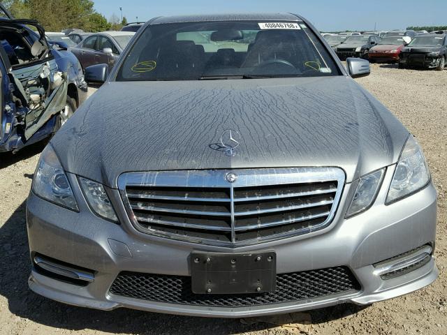 WDDHF8JB0DA770575 - 2013 MERCEDES-BENZ E 350 4MAT GRAY photo 9