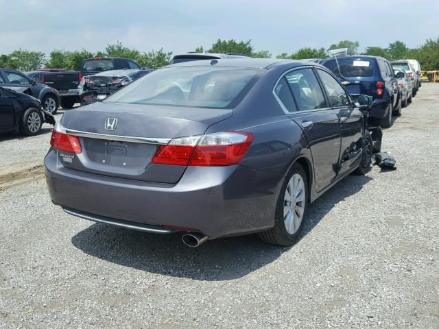 1HGCR2F82FA107552 - 2015 HONDA ACCORD EXL GRAY photo 4