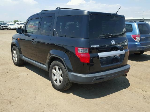 5J6YH2H79AL006978 - 2010 HONDA ELEMENT EX BLACK photo 3