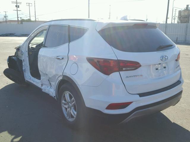 5NMZU4LA6JH079859 - 2018 HYUNDAI SANTA FE S WHITE photo 3