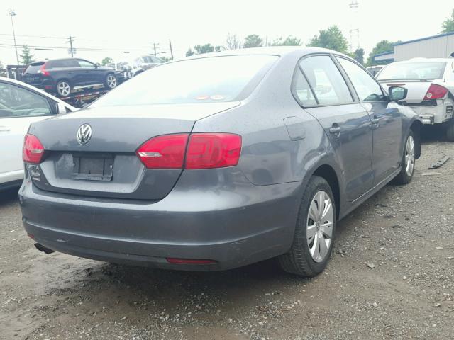3VW2K7AJXCM402271 - 2012 VOLKSWAGEN JETTA BASE Գրաֆիտ լուսանկար 4