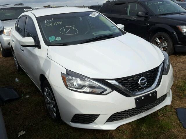 3N1AB7AP2GL683094 - 2016 NISSAN SENTRA WHITE photo 1