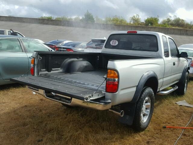 5TESN92NX4Z372975 - 2004 TOYOTA TACOMA XTR SILVER photo 4